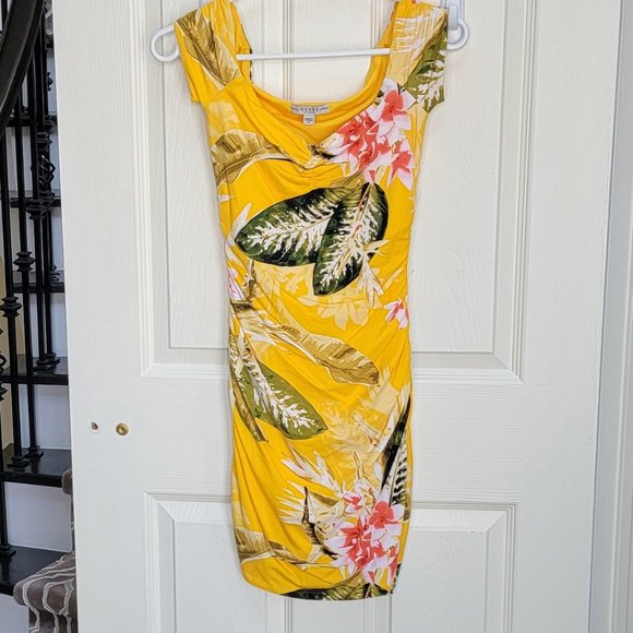 Guess Floral Off The Shoulder Dress - Picture 2 of 5